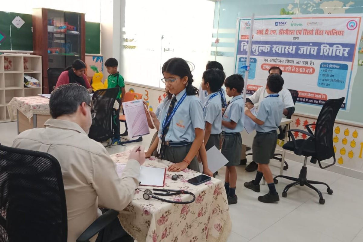 Promoting Wellness: ITM Hospital's Free Health Checkup Camp at Neoteric World School