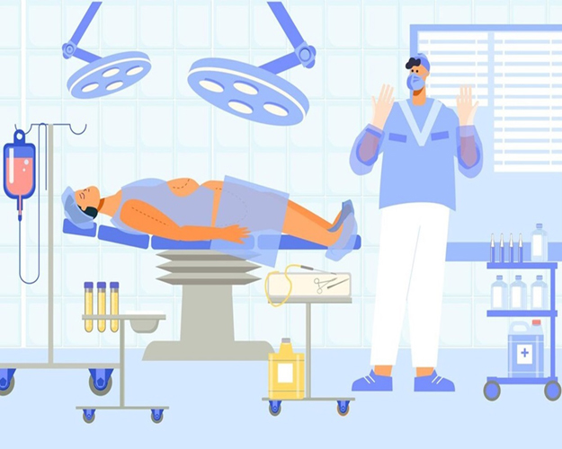 General surgeon performing appendectomy at ITM Hospital Gwalior