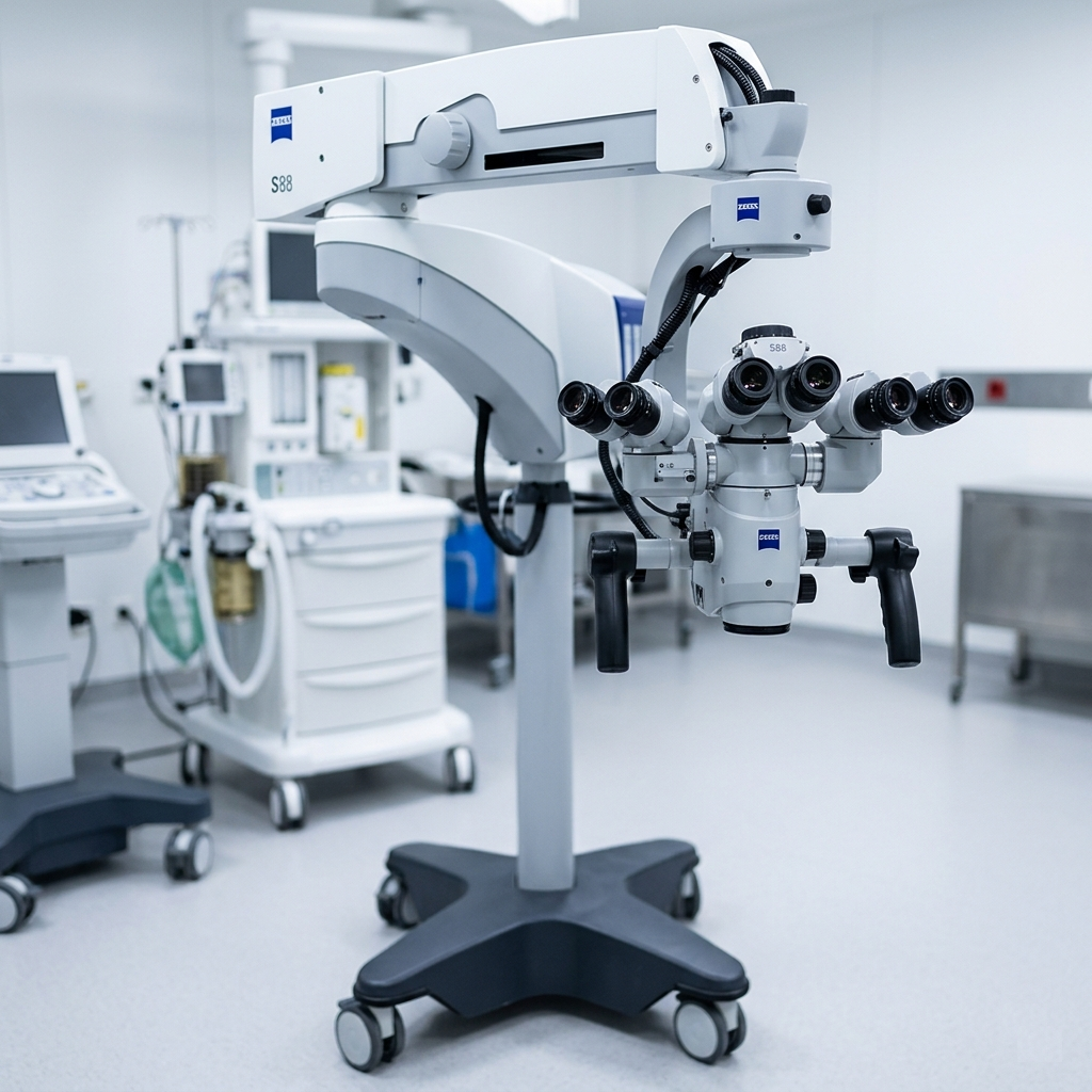 ZEISS VERIO S 88 surgical microscope used for high precision microsurgery at ITM Hospital Gwalior
